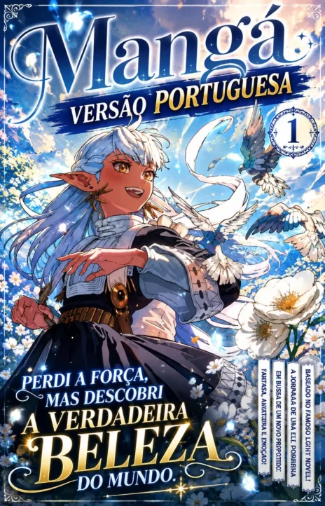 A Jornada de uma Elfa Negra com Poderes em Declínio PT Cover Image